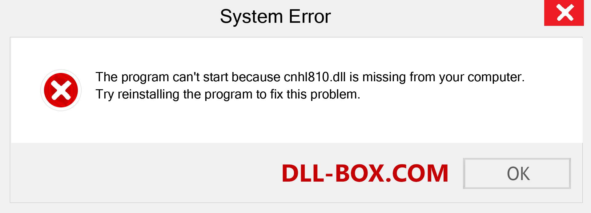  cnhl810.dll file is missing?. Download for Windows 7, 8, 10 - Fix  cnhl810 dll Missing Error on Windows, photos, images