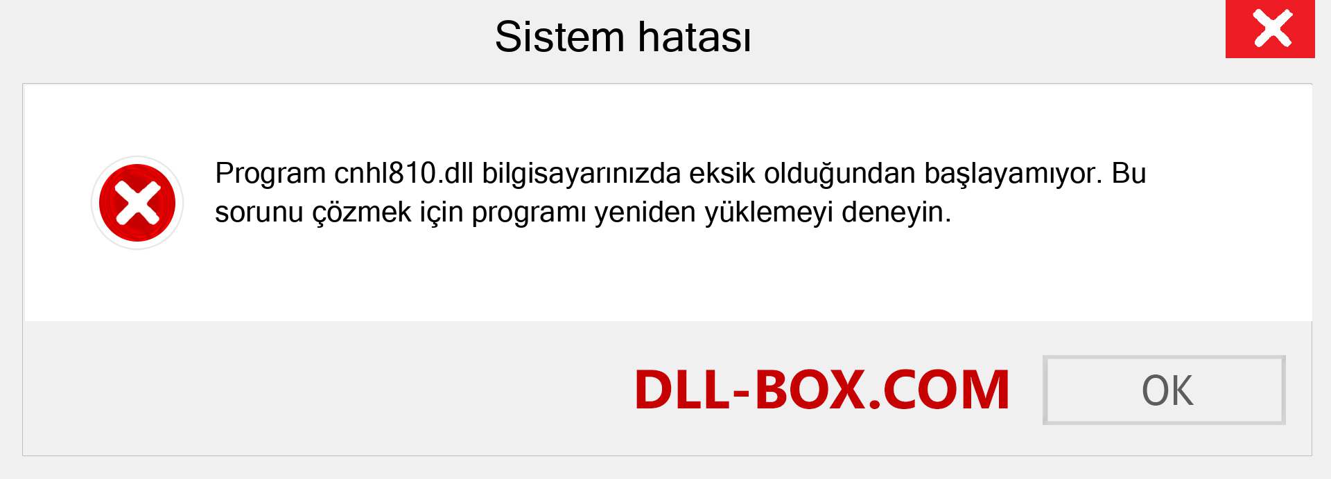 cnhl810.dll dosyası eksik mi? Windows 7, 8, 10 için İndirin - Windows'ta cnhl810 dll Eksik Hatasını Düzeltin, fotoğraflar, resimler